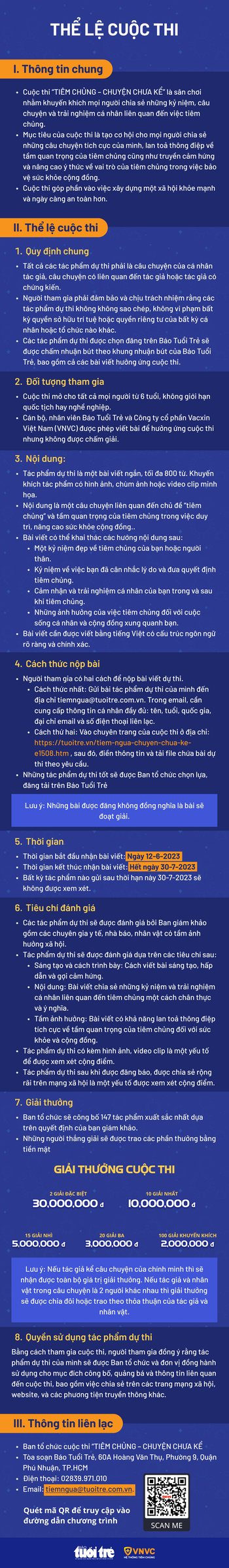 Thể lệ cuộc thi viết tiêm ngừa - chuyện chưa kể của vnvc